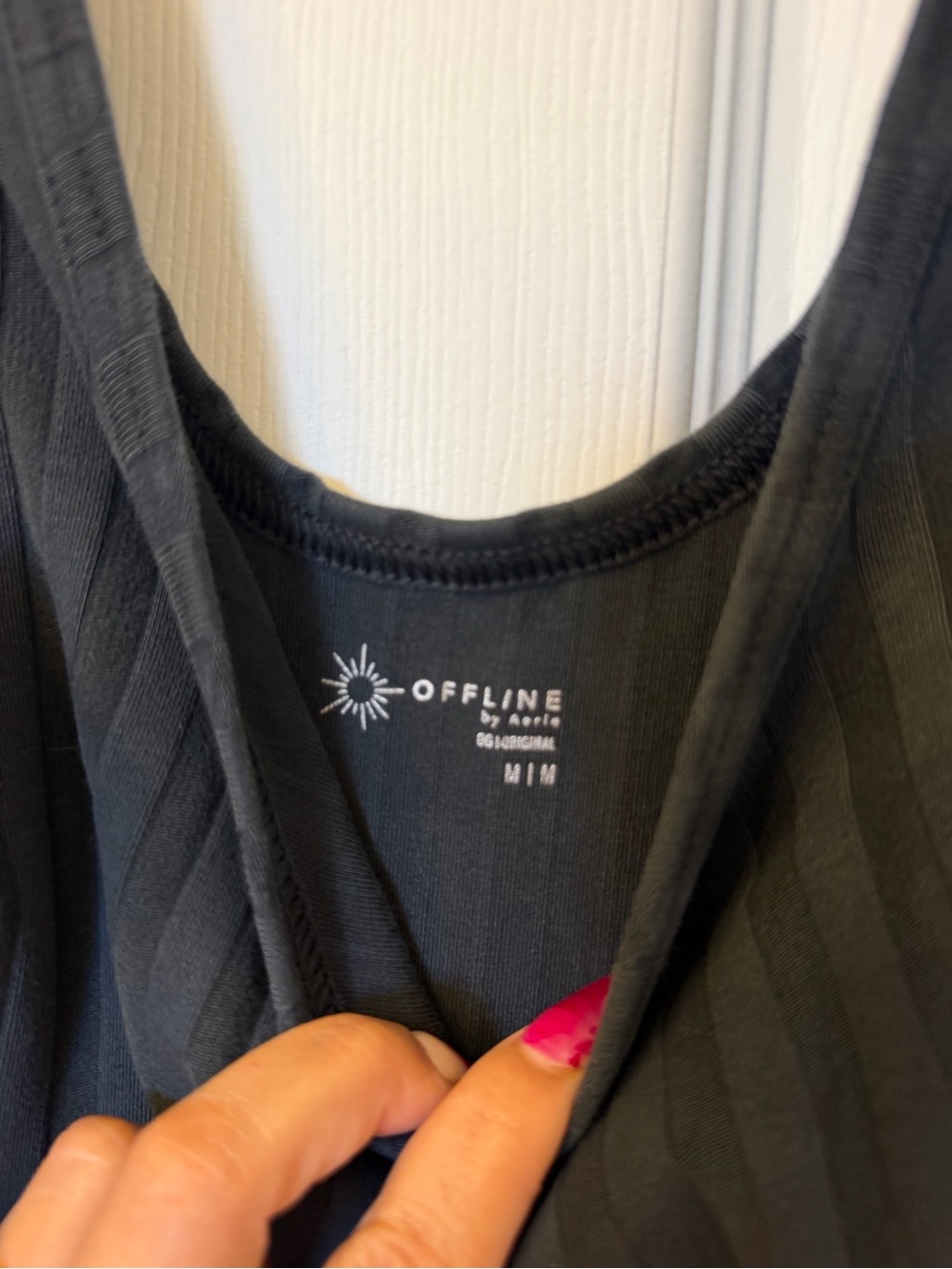 Aerie Women's Ribbed dress - washed black - Picture 2 of 3